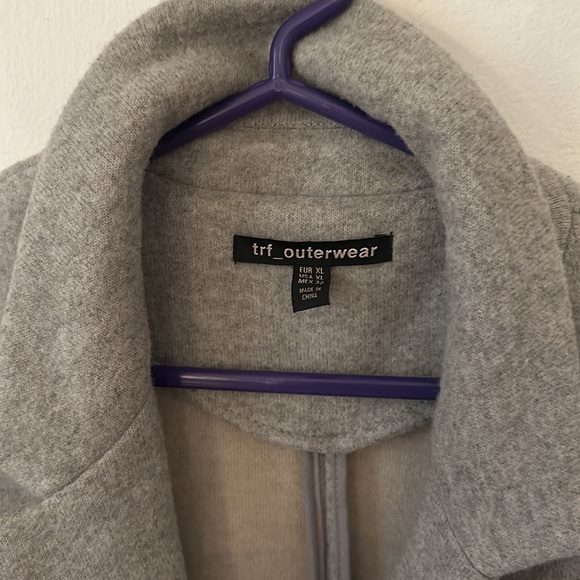 Zara TRF Grey Sweater Jacket - Picture 3 of 4